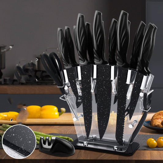 17 Piece Stainless Steel Kitchen Knives